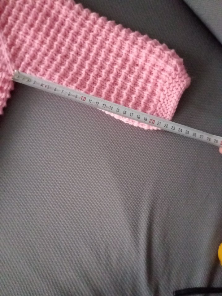 Pembe Örgü Kız Çocuk Hırka - Görsel 5