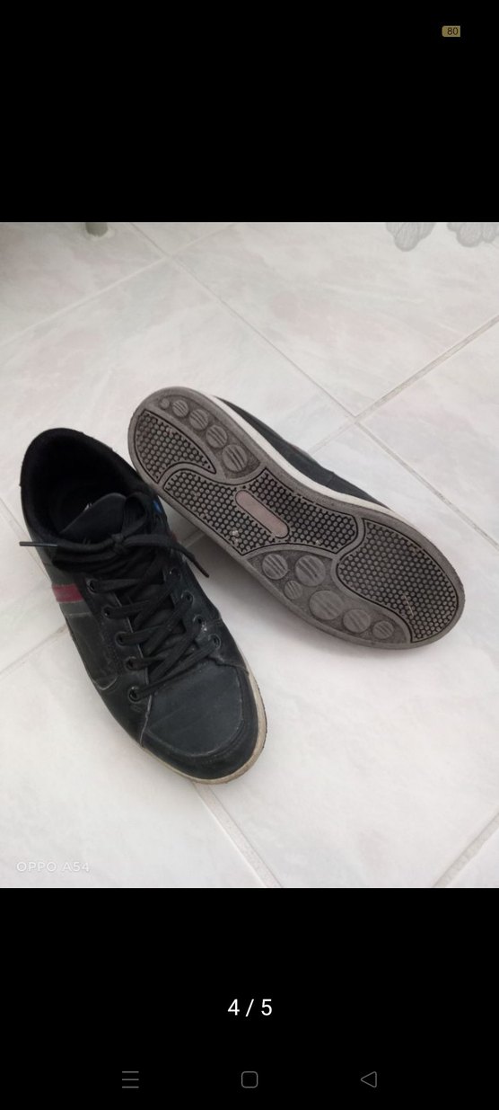 Siyah Erkek Spor Ayakkabı Velcro - Görsel 2