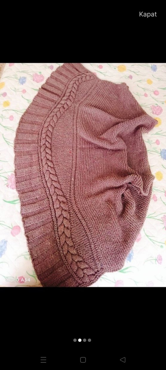 Örgü Bohem Yelek - Görsel 2