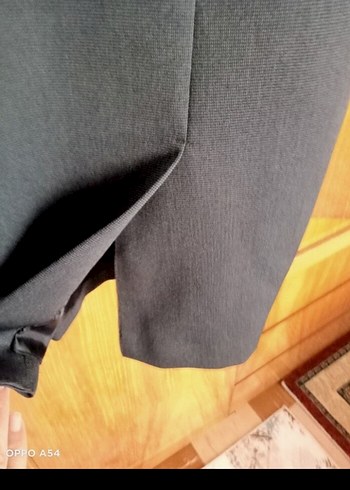 Kemerli Siyah Midi Kolsuz Ofis Elbisesi - Görsel 6