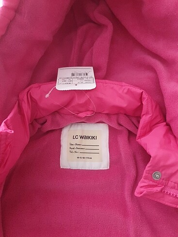 LC Waikiki Astarlı peluşlu kapüşonlu kız çocuk mont