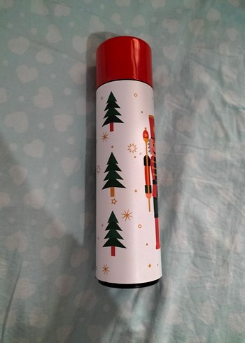 Renkli Kırmızı Termos - Görsel 2