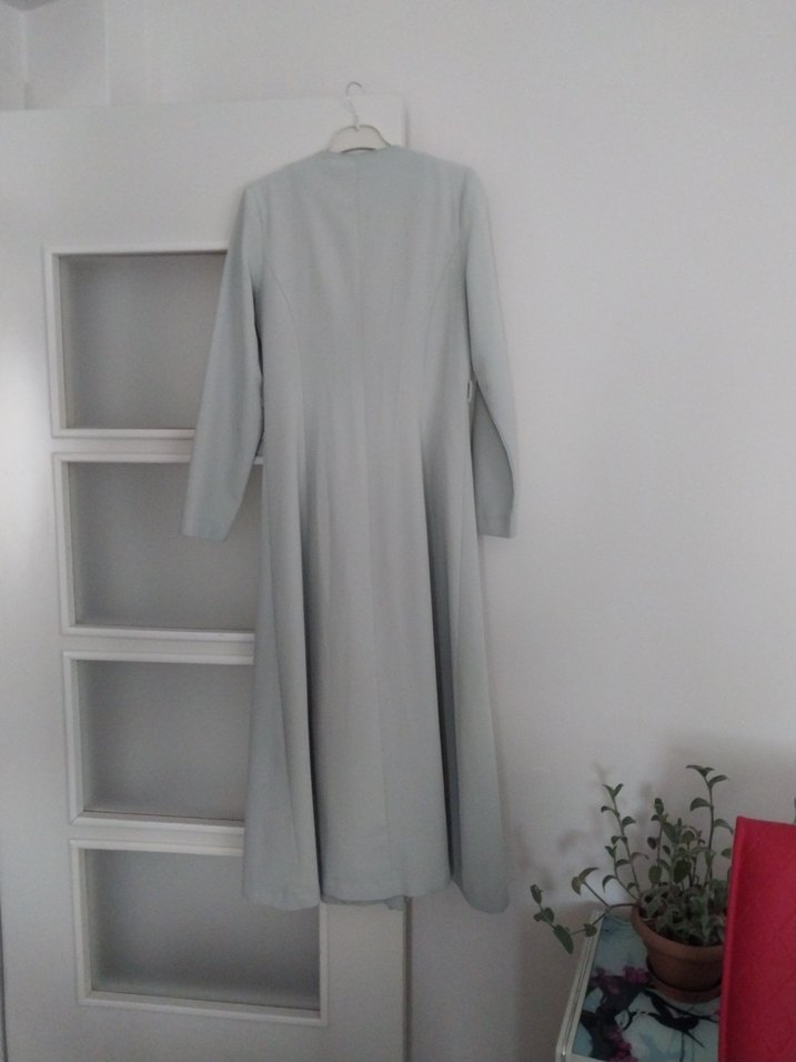 mint yeşili pardesü - Görsel 3