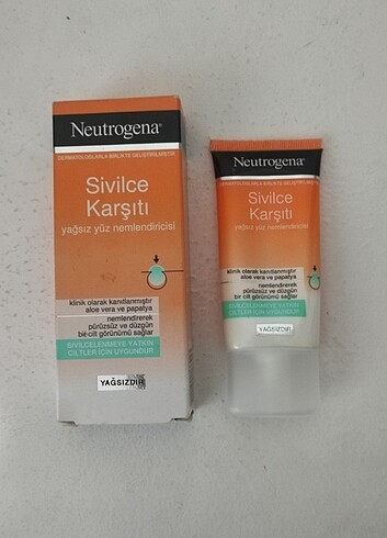 Neutrogena Sivilce Karşıtı Yağsız Yüz Nemlendiricisi