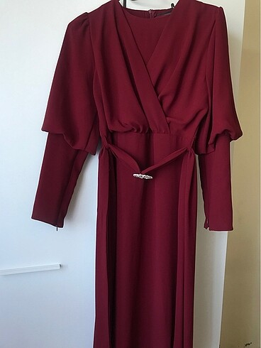 Bordo elbise