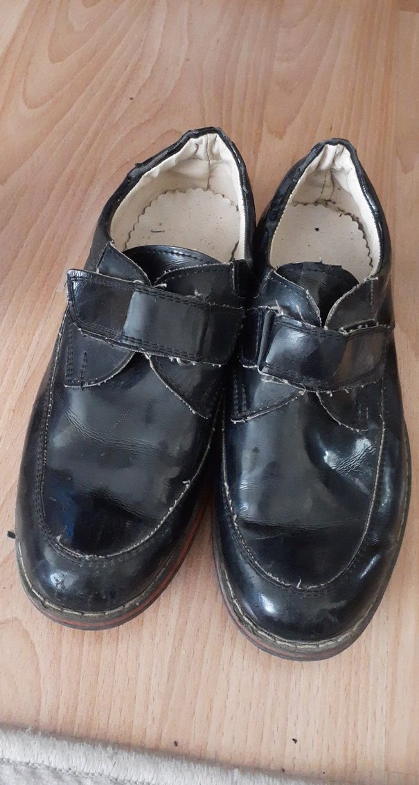 Parlak Siyah Tokalı Erkek Çocuk Ayakkabısı - Görsel 4