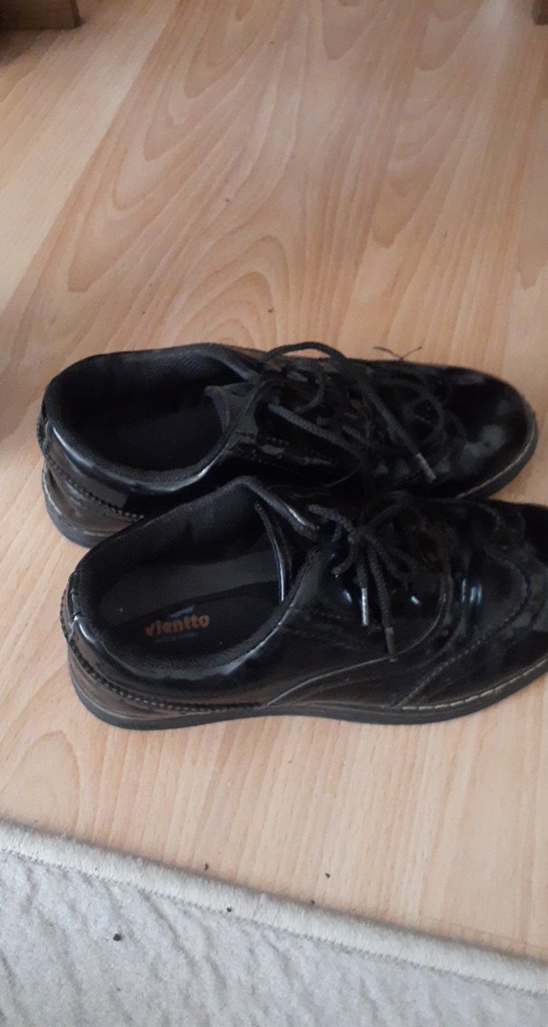 Koyu Siyah Bağcıklı Erkek Çocuk Özel Ayakkabı - Görsel 3