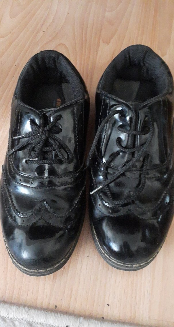 Koyu Siyah Bağcıklı Erkek Çocuk Özel Ayakkabı - Görsel 2