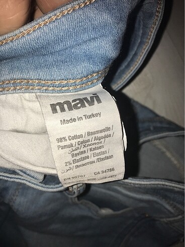 m Beden Mavi kot pantolon