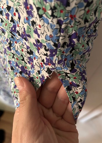 Zara Zara Bohem Çok Renkli Uzun Askılı Elbise
