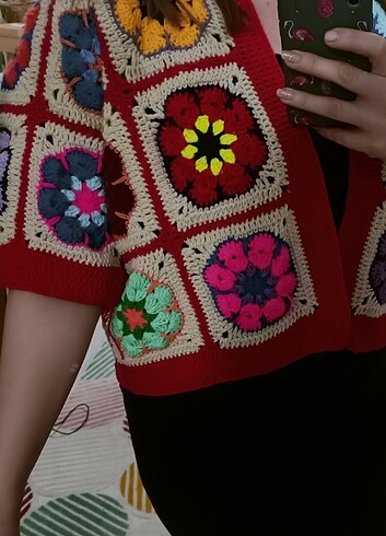 m Beden Örme Crop Yelek