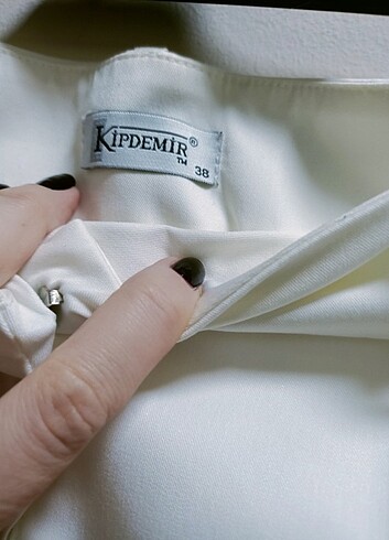38 Beden beyaz Renk Kipdemir Marka Pantalon