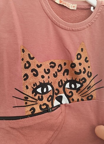 Denokids leopar elbise