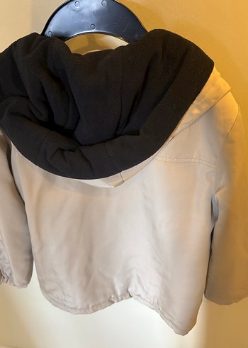 Erkek Çocuk Bej Düğmeli Rahat Mont - Görsel 6