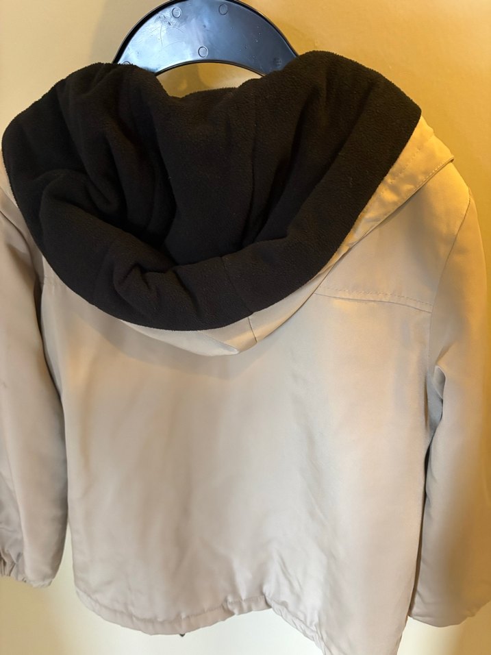 Erkek Çocuk Bej Düğmeli Rahat Mont - Görsel 2