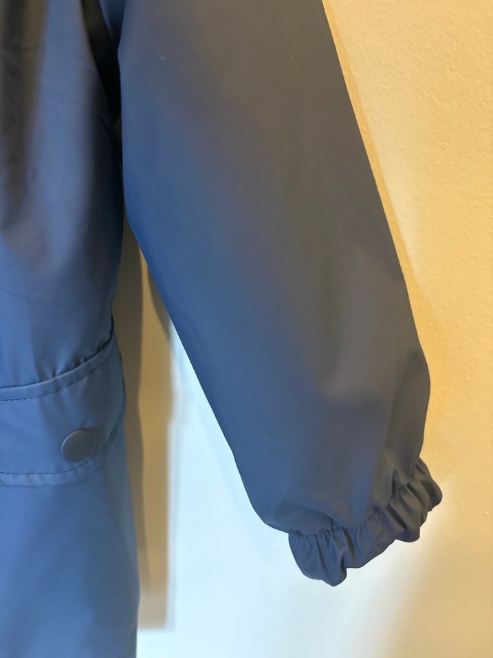 Lacivert  Erkek Çocuk Fermuarlı Yağmurluk - Görsel 4