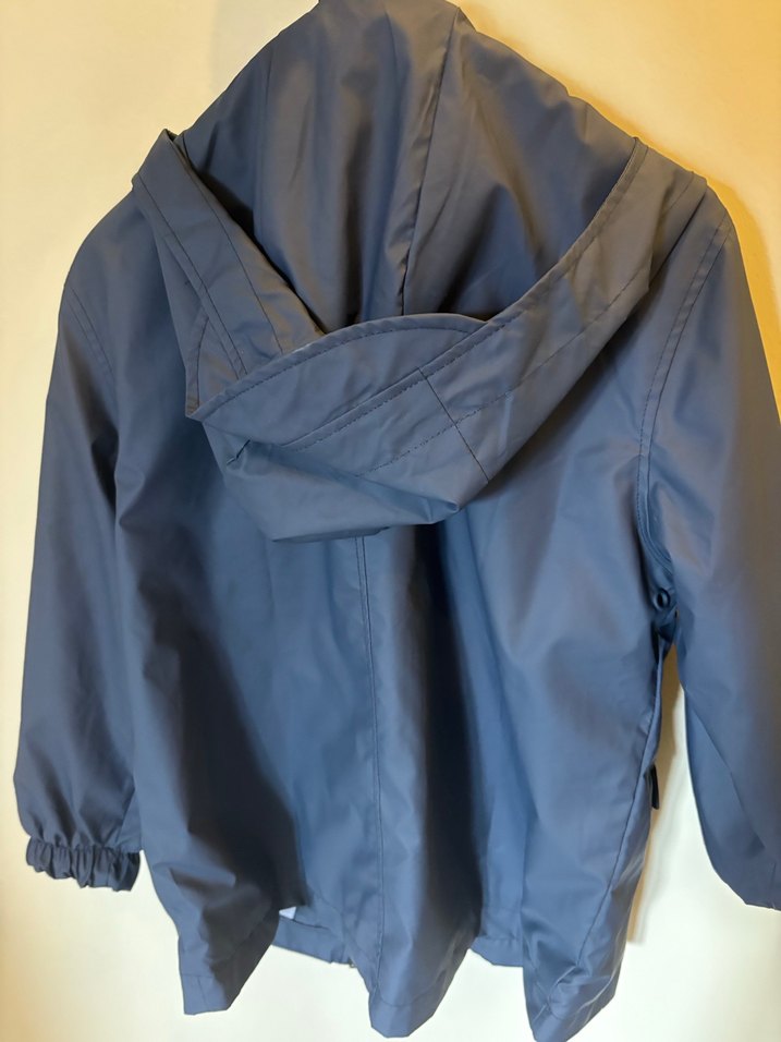 Lacivert  Erkek Çocuk Fermuarlı Yağmurluk - Görsel 2