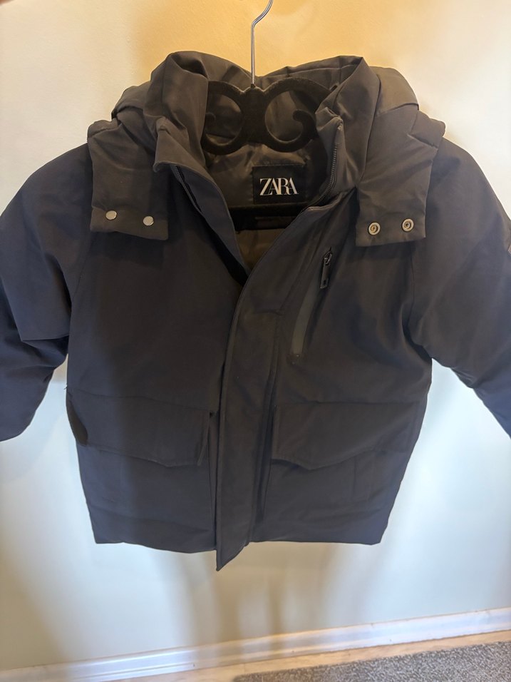 Erkek Çocuk Siyah Fermuarlı Ceket - Görsel 3