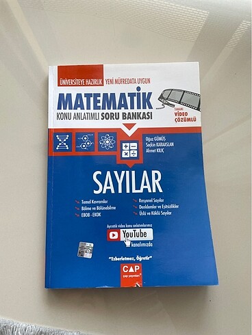 Matematik (çap yayınları) sayılar soru bankası