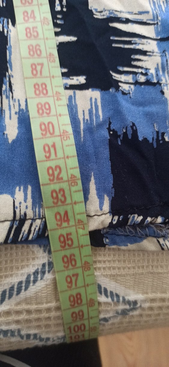 Mavi Piliseli Uzun Kollu Bohem Tunik büyük beden - Görsel 5