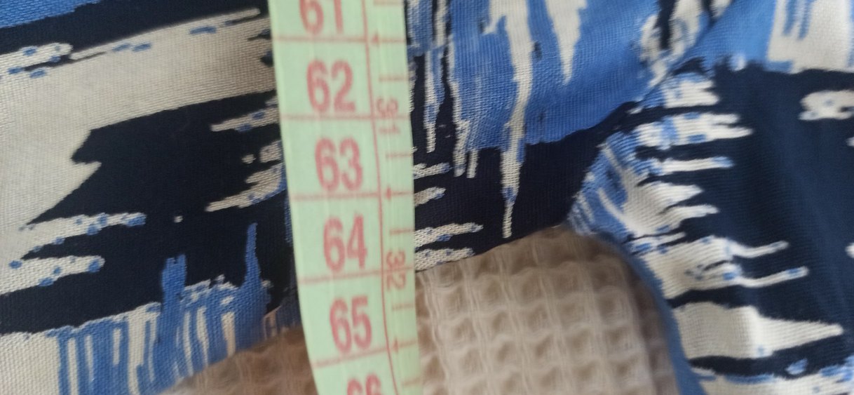 Mavi Piliseli Uzun Kollu Bohem Tunik büyük beden - Görsel 3