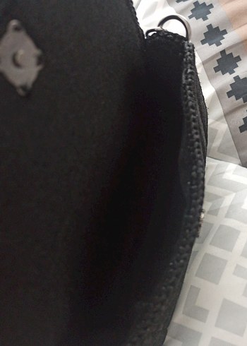 Bohem Yılan Desenli Tokalı Siyah Kadın Çanta - Görsel 5