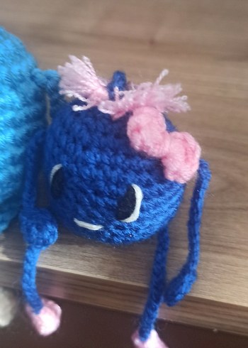 Renkli Örgü Kadın Anahtarlık Seti - Görsel 4