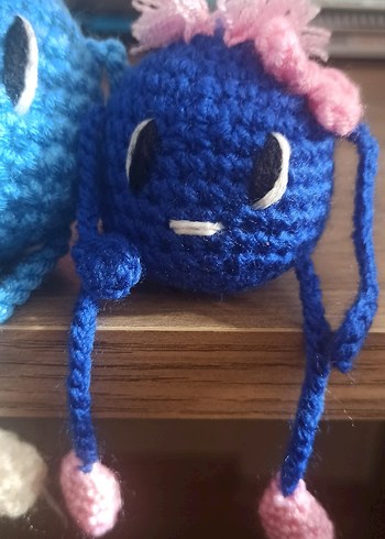 Renkli Örgü Kadın Anahtarlık Seti - Görsel 3