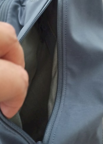 Gri Kadın Midi Fermuarlı Ceket - Görsel 13