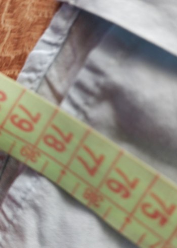 Mavi Keten Uzun Kollu Düğmeli Gömlek - Görsel 5