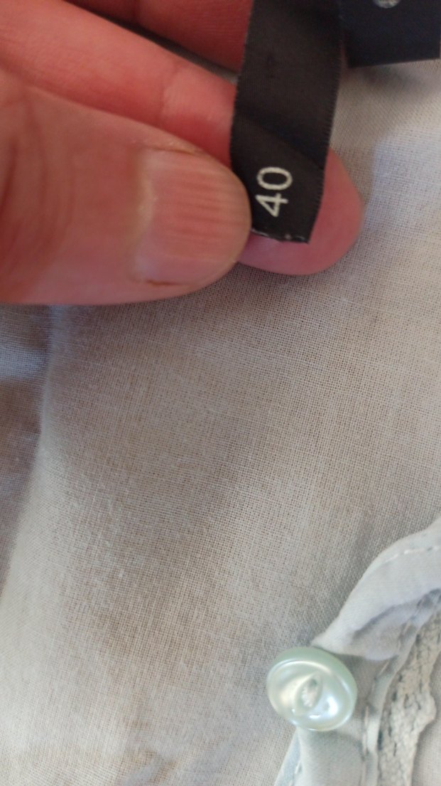 Mavi Keten Uzun Kollu Düğmeli Gömlek - Görsel 3