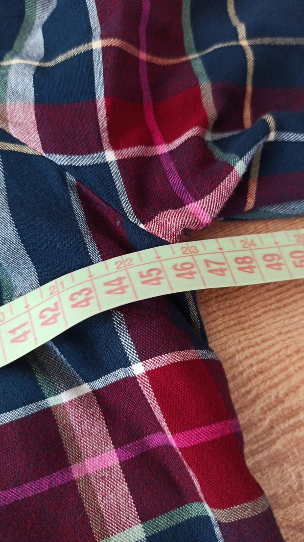 Bordo Kareli Pamuklu Uzun Kollu Gömlek - Görsel 3