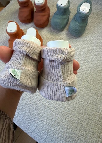 Erkek Bebek Örgü Patik - Basic Tarz - Görsel 5