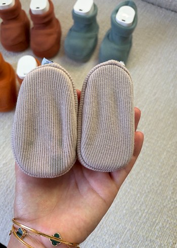 Erkek Bebek Örgü Patik - Basic Tarz - Görsel 6