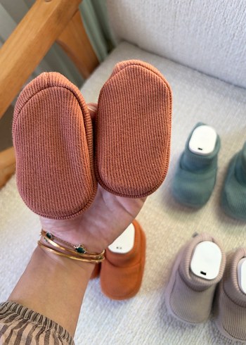 Erkek Bebek Örgü Patik - Basic Tarz - Görsel 3