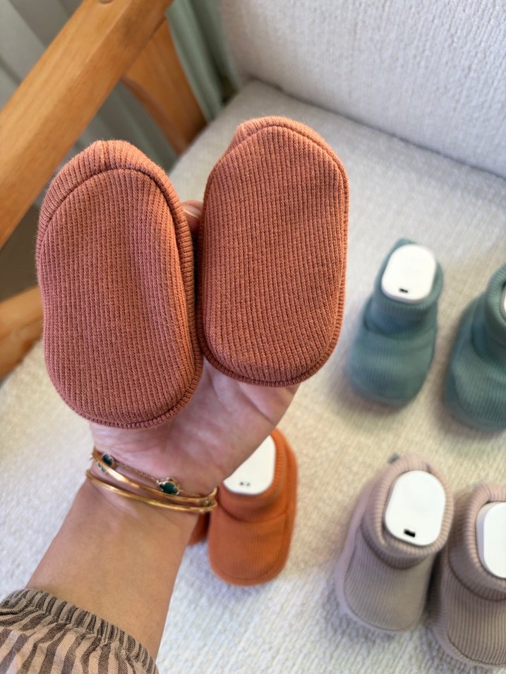 Erkek Bebek Örgü Patik - Basic Tarz - Görsel 3