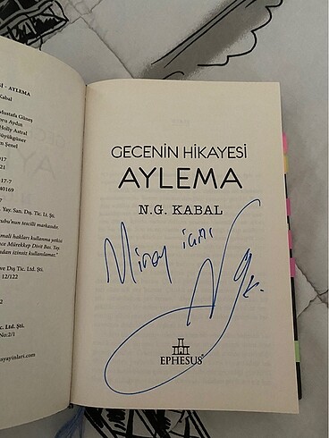 gecenin hikayesi aylema imzali ciltli