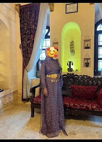 Yöresel Mor Renk Kaftan 