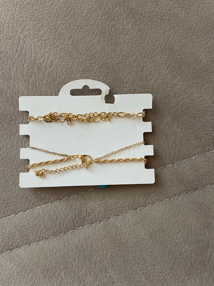 Bohem Zincir Detaylı Turkuaz Kadın El Zinciri - Görsel 2