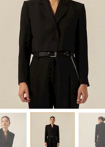 Siyah Kadın Blazer