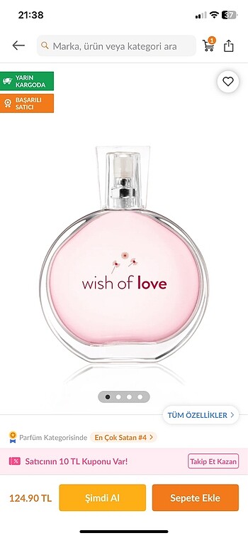 Avon parfüm kutusu açılmamış