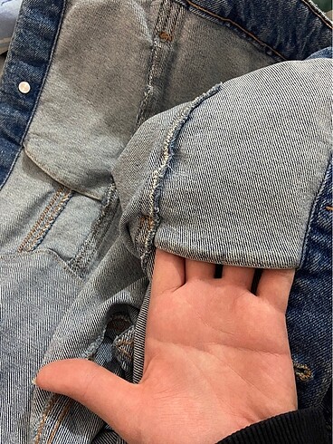 m Beden mavi Renk Bershka Kot Ceket