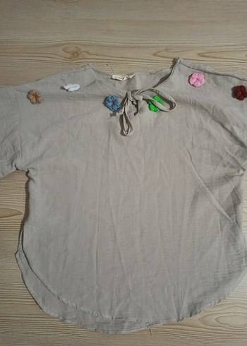 KETEN BLUZ - Görsel 2