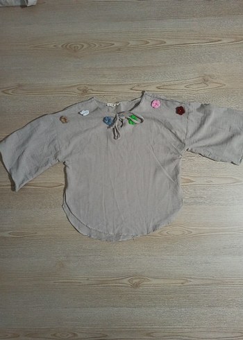 KETEN BLUZ - Görsel 3