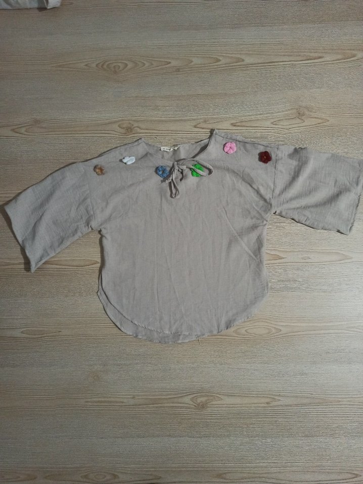 KETEN BLUZ - Görsel 3