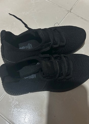 Siyah Bağcıklı çocuk Spor Ayakkabı - Görsel 2