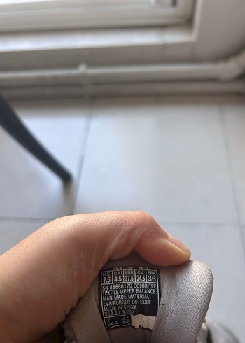 Bej Gri Kadın  Topuklu Spor Ayakkabı - Görsel 4