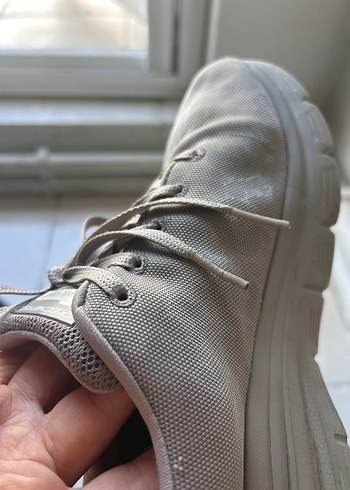 Bej Gri Kadın  Topuklu Spor Ayakkabı - Görsel 3