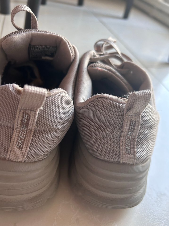 Bej Gri Kadın  Topuklu Spor Ayakkabı - Görsel 2