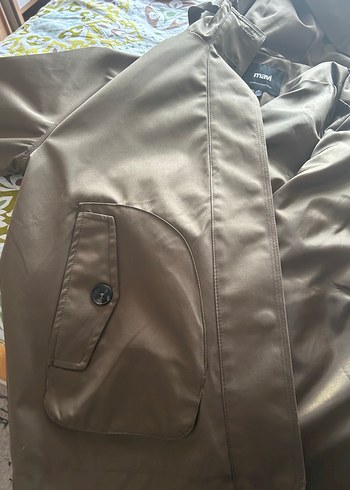 Mavi Düğmeli  Midi Ceket - Görsel 3